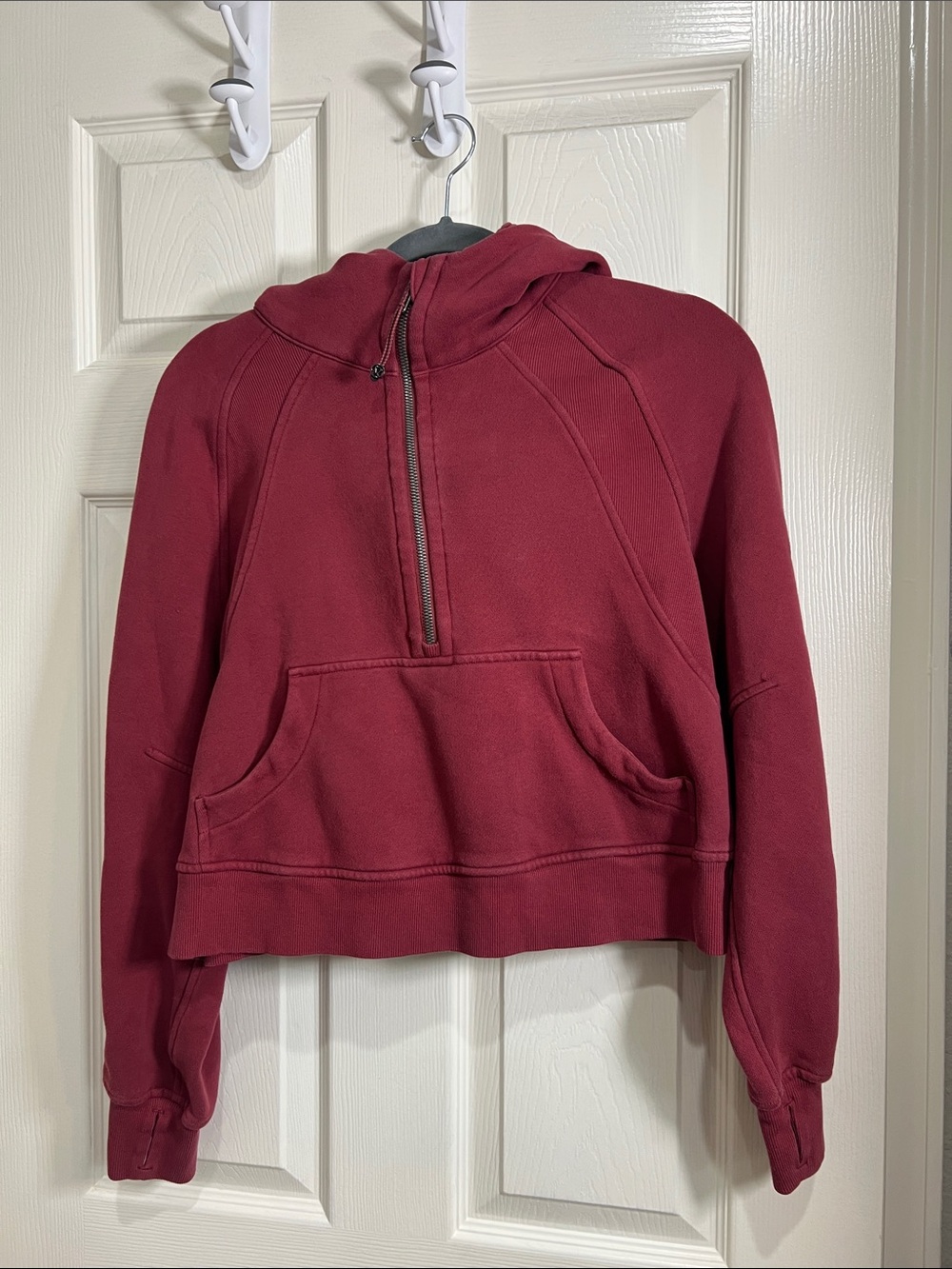 69. Lululemon Scuba Oversized 1/2 Zip Hoodie
Savannah Red XS-S - Picture 7 of 11